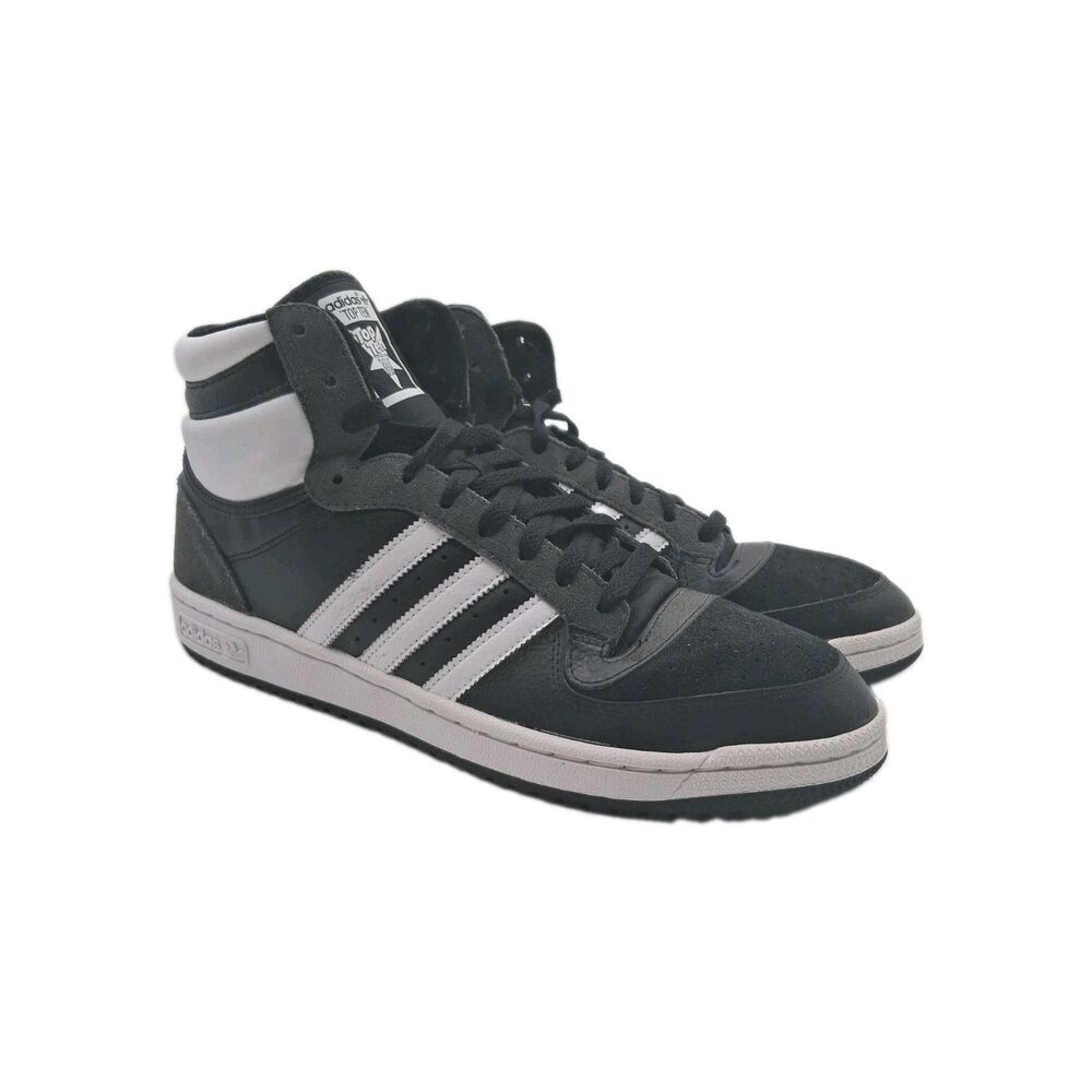 Adidas Top Ten Retro Men’s Size 13 Black White High Top Basketball Sneakers